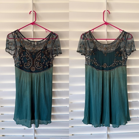 Free People Embellished Palms Tunic & Matching FP Intimates Slip - Picture 8 of 9